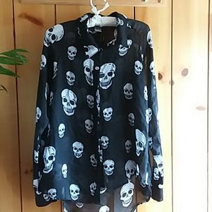 Ladies skull/Halloween blouse